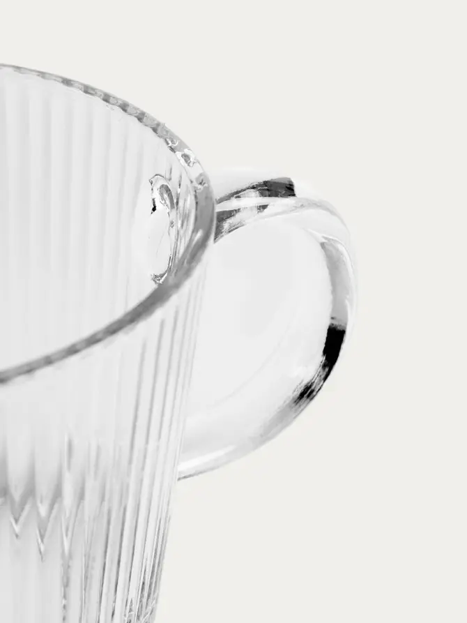 Zestaw filiżanek GLASSICO szklanych ryflowanych, 2 szt. 0,42 l