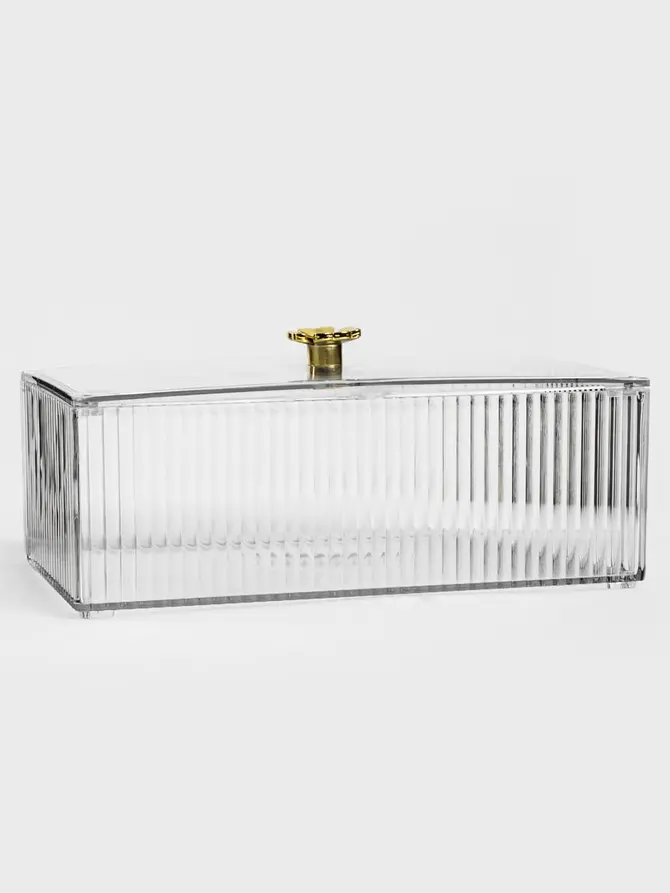 Pojemnik LUXE plastikowy z przykrywką 18x10x7,5 cm