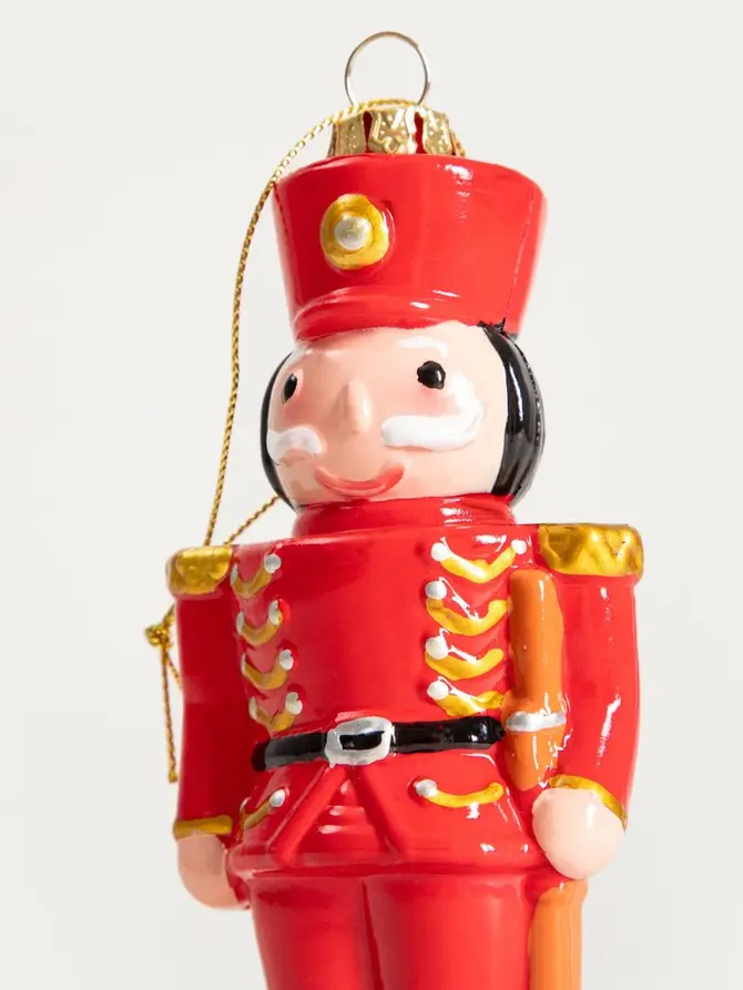Zawieszka EVI RED dziadek do orzechów czerwony 12 cm