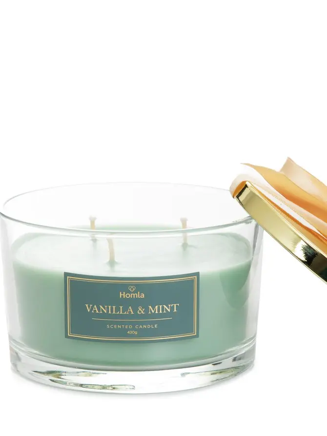 Świeca zapachowa MOON Vanilla & Mint 430 G