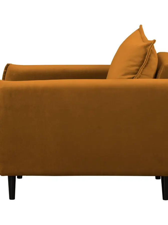 Fotel RUGG Fotel musztardowy 99x86x91 cm