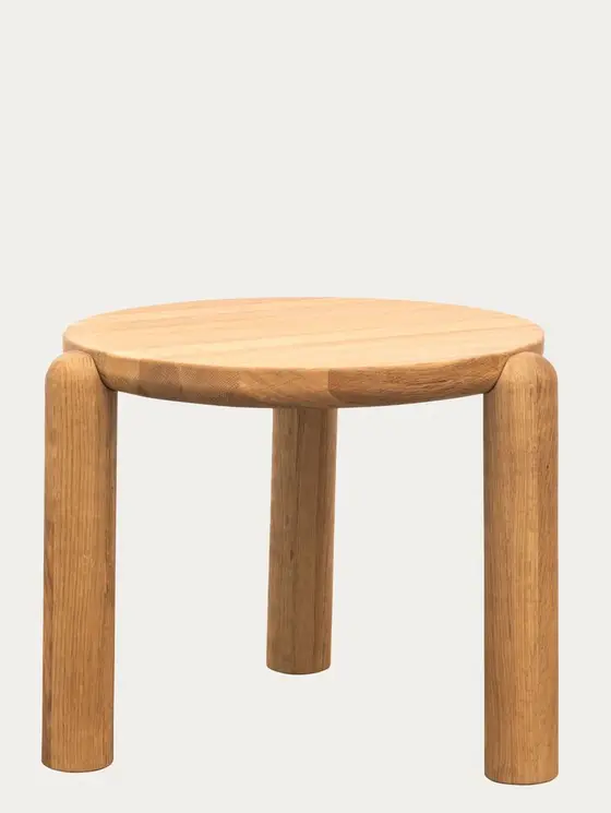 Stolik kawowy DELICIA drewniany dębowy naturalny 60x60x40 cm