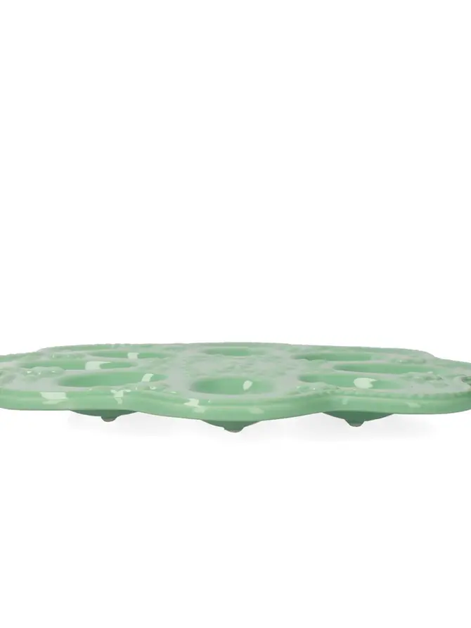 Patera ADELIA na jajka zielona 23 cm