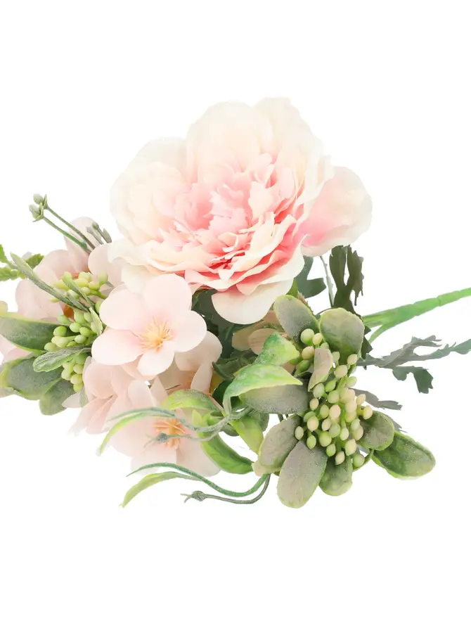 Bukiet ROSY sztuczny różowy 26 cm