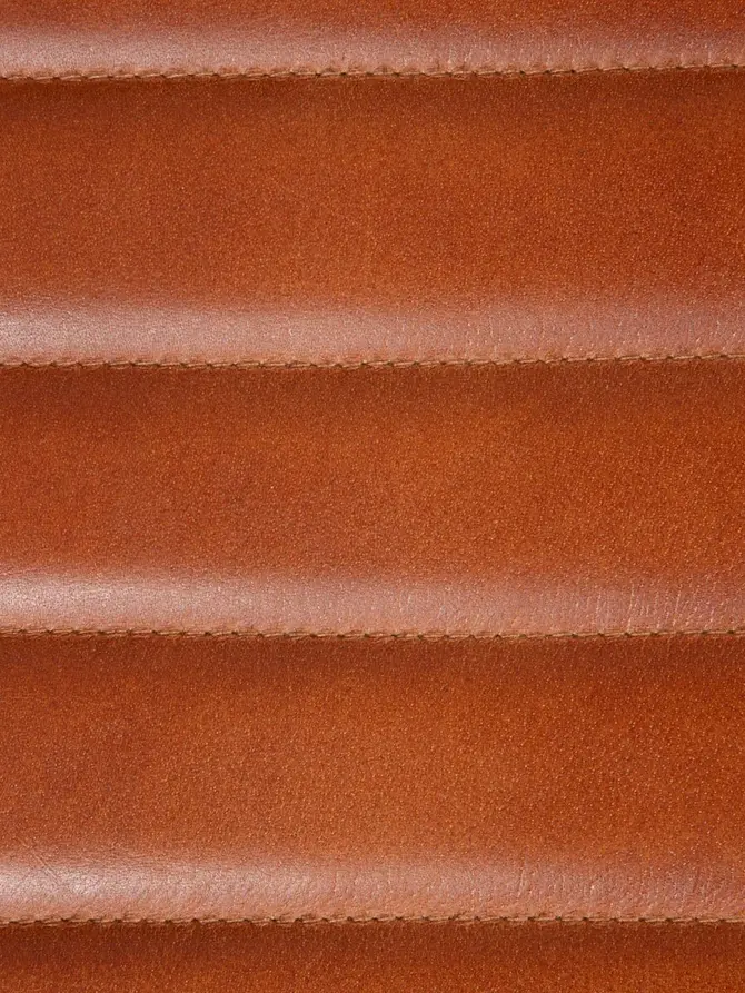 Krzesło LUMBAR w obiciu ze skóry bawolej brązowe 46x52x78 cm