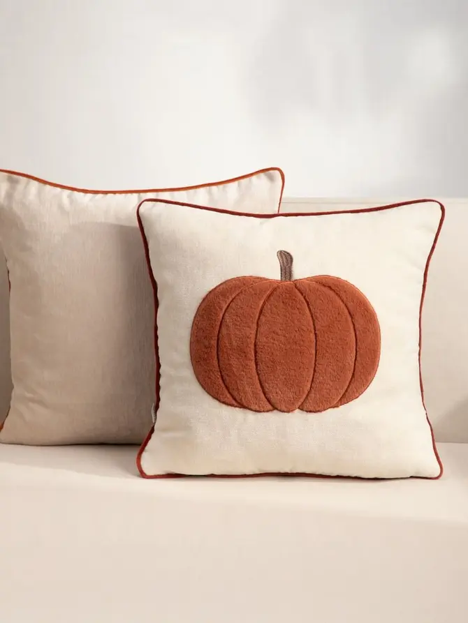 Poszewka PUMPKY z ozdobną dynią 45x45 cm