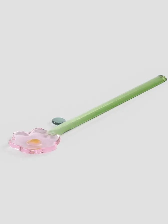 Łyżeczka BLOOMDALE biały kwiatek i niebieska łodyga 16 cm
