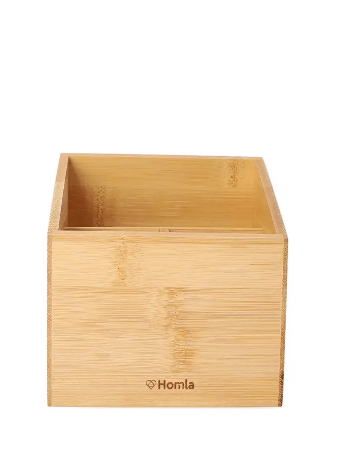 Organizer BAMBOU z przegródkami kwadratowy 13 cm