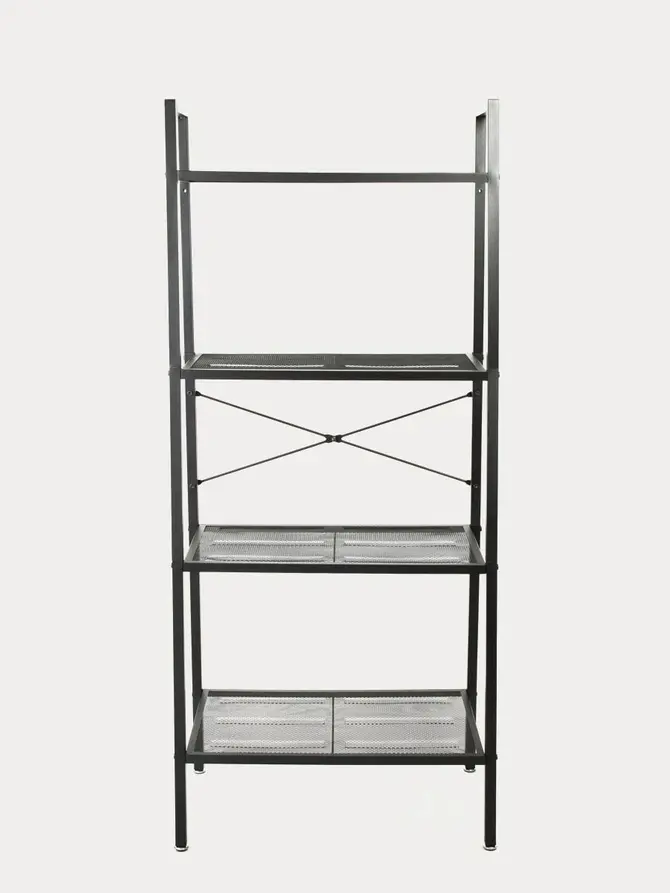 Regał MALMI metalowy czarny 60x35x135 cm