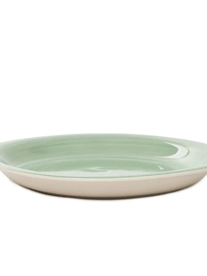 Talerz OBLAN deserowy pistacjowy 19cm