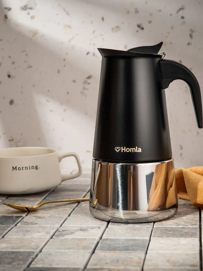 Kawiarka ASTAR MOKKA w kształcie dzbanka czarna 6 cups