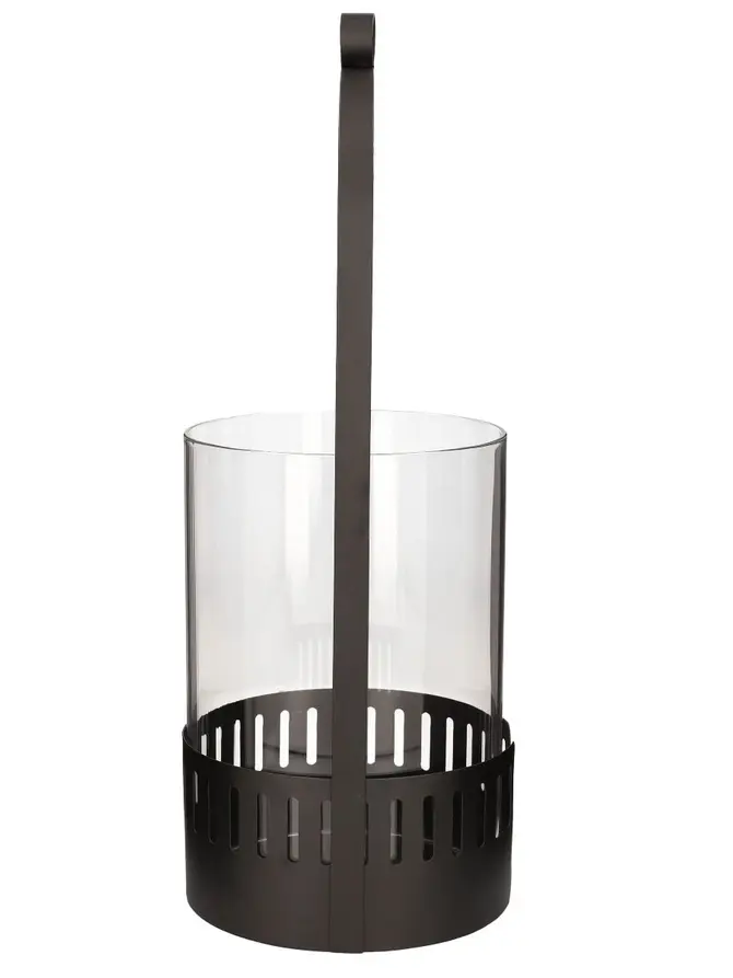 Lampion BRIZZLI czarny 15,5x40,5 cm