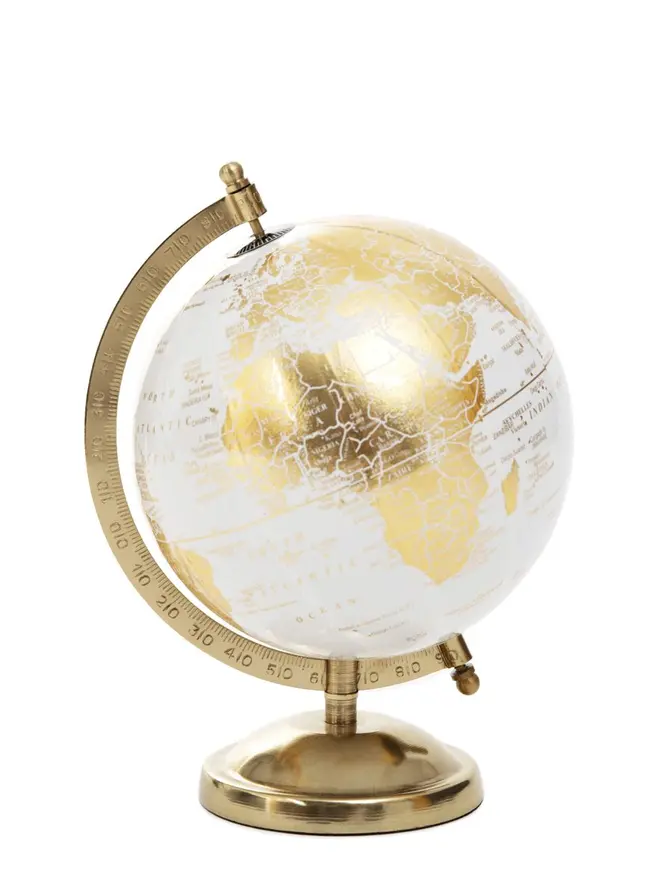 Globus dekoracyjny GLOBE złoty 18x15x25 cm