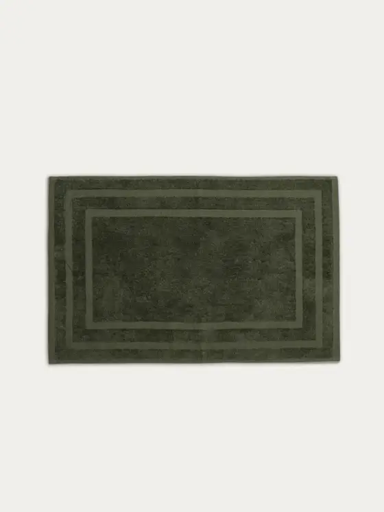 Dywanik łazienkowy FRAME oliwkowy 50x80 cm