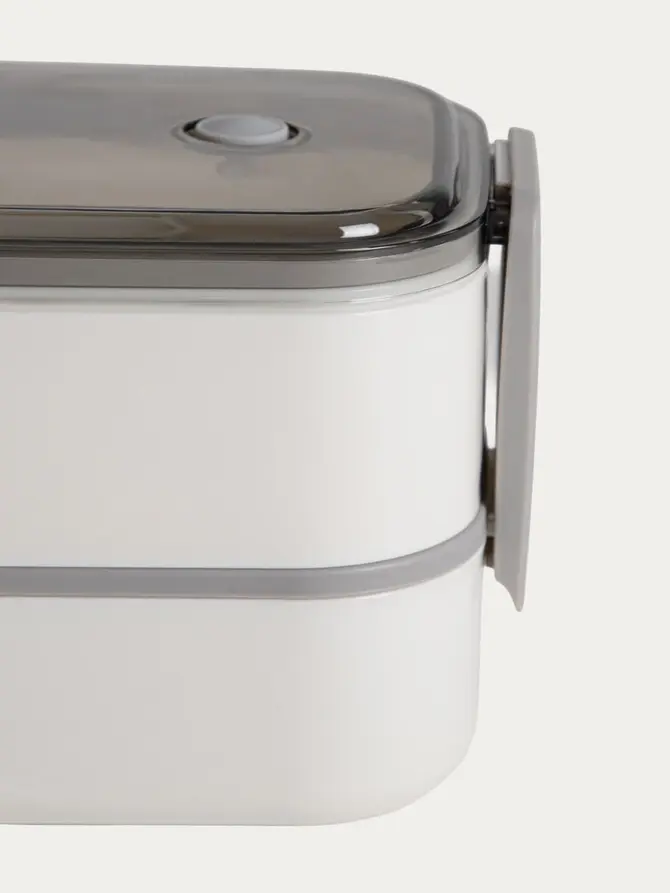 Lunchbox LOENE biały piętrowy 1,4 l