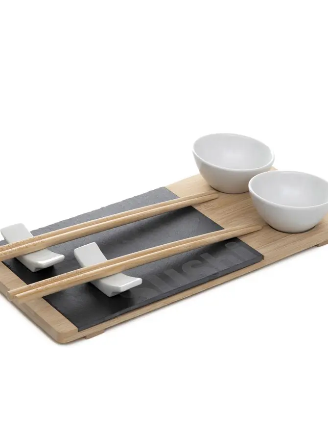 Zestaw do sushi SUSHI z dwiema miseczkami 30x14 cm