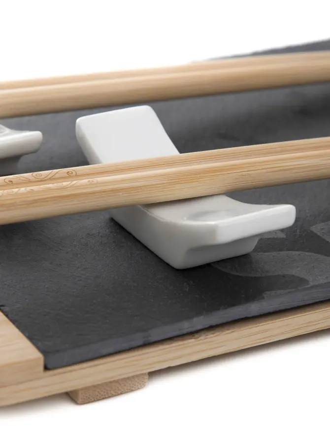 Zestaw do sushi SUSHI z dwiema miseczkami 30x14 cm