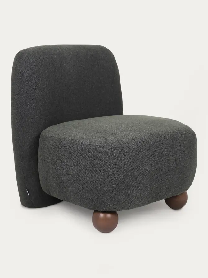 Fotel NORELLO szary 66x77x77 cm