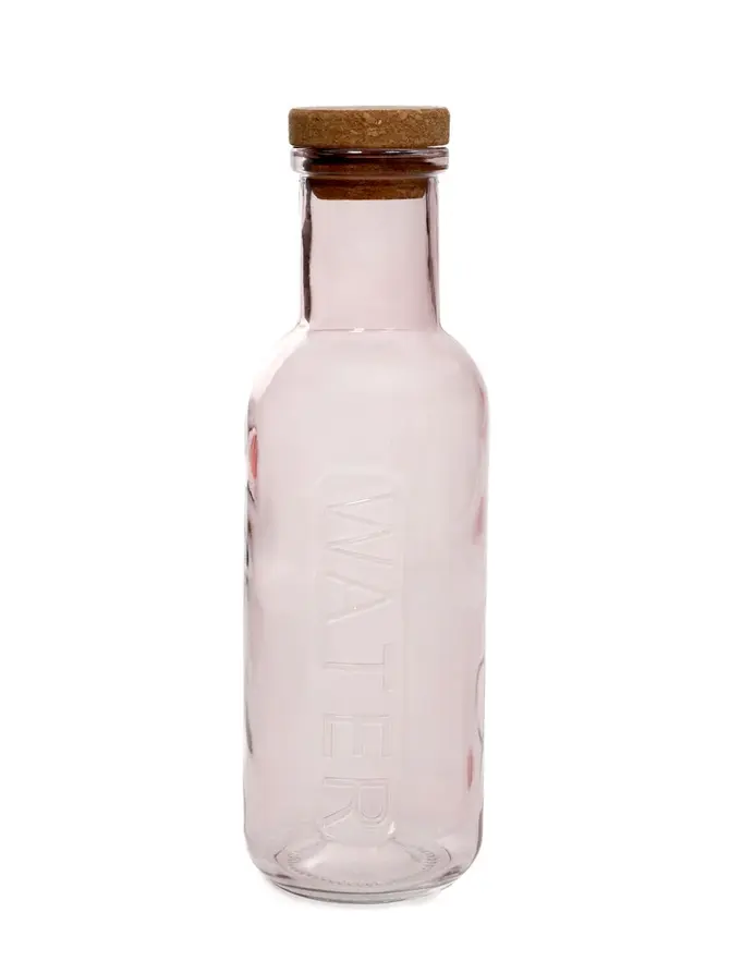 Karafka NATIA z napisem, różowa 1 l
