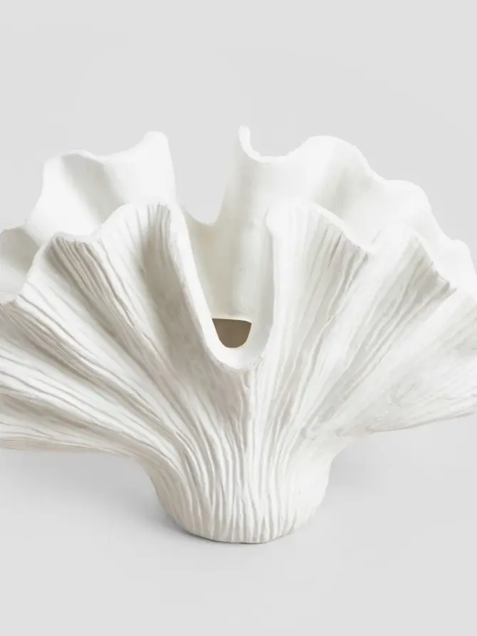 Wazon EVANIA w kształcie muszli 20x11x16cm