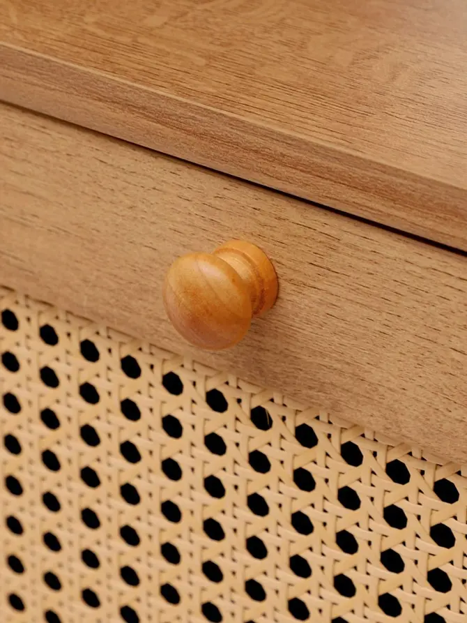 Komoda NOTTO z rattanem 110x35x72 cm