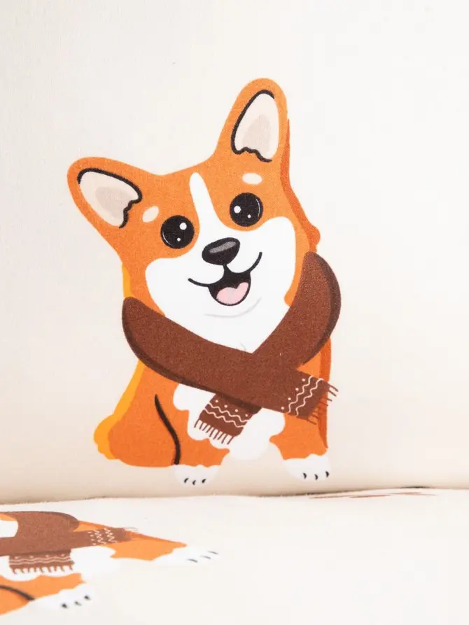 Pościel EC CORGI z mikrofibry w pieski Corgi 160x200 + 2*70x80 cm
