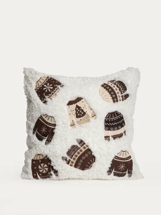 Poszewka CAMBRIE w zimowe sweterki 45x45 cm