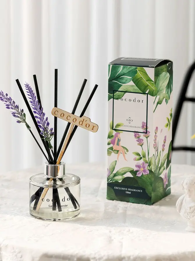 Dyfuzor GARDEN LAVENDER zapachowy z patyczkami Flower Lavender 0,2 l
