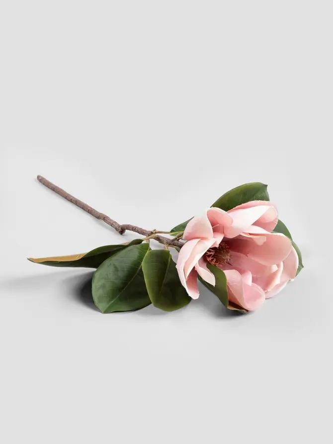 Kwiat sztuczny HIYA magnolia różowa 71 cm