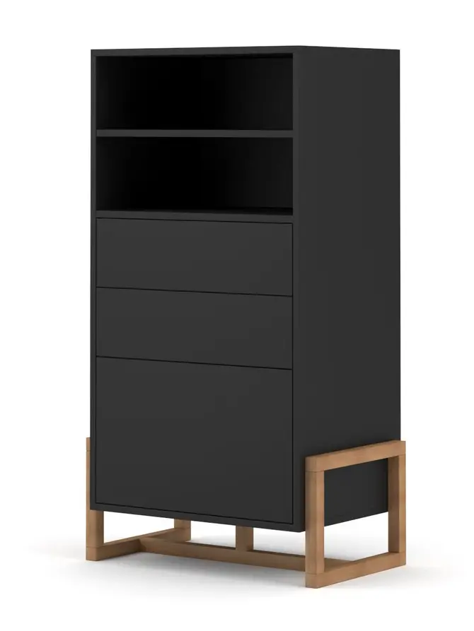 Komoda VARESE! CZARNA 63,4x42x115,7 cm
