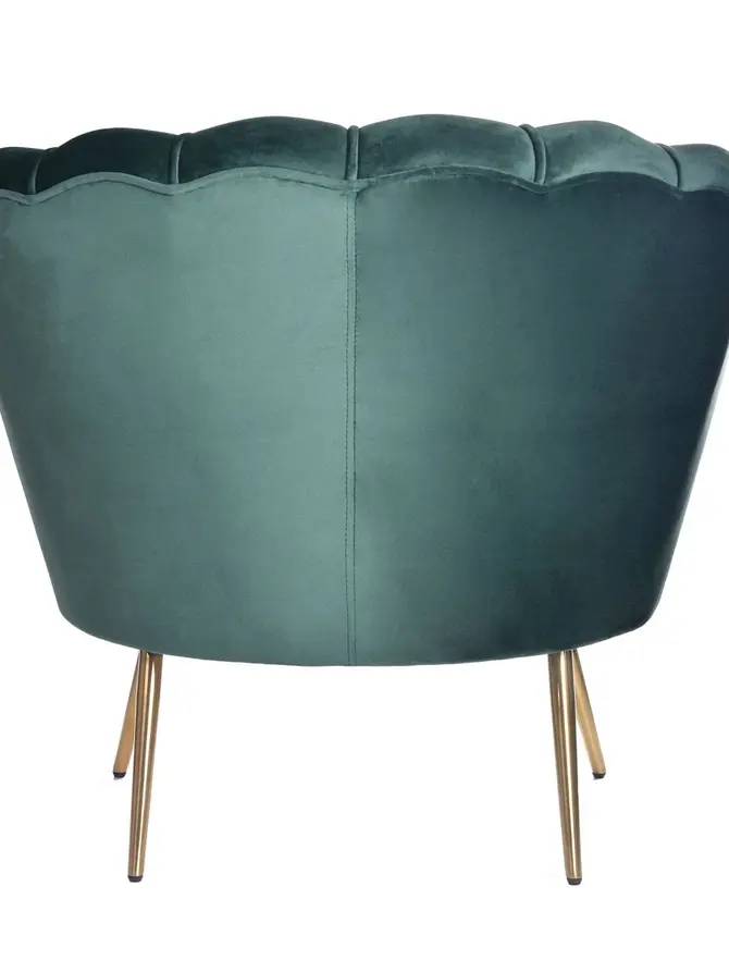 Fotel SHELLY turkusowy 82x74x76 cm
