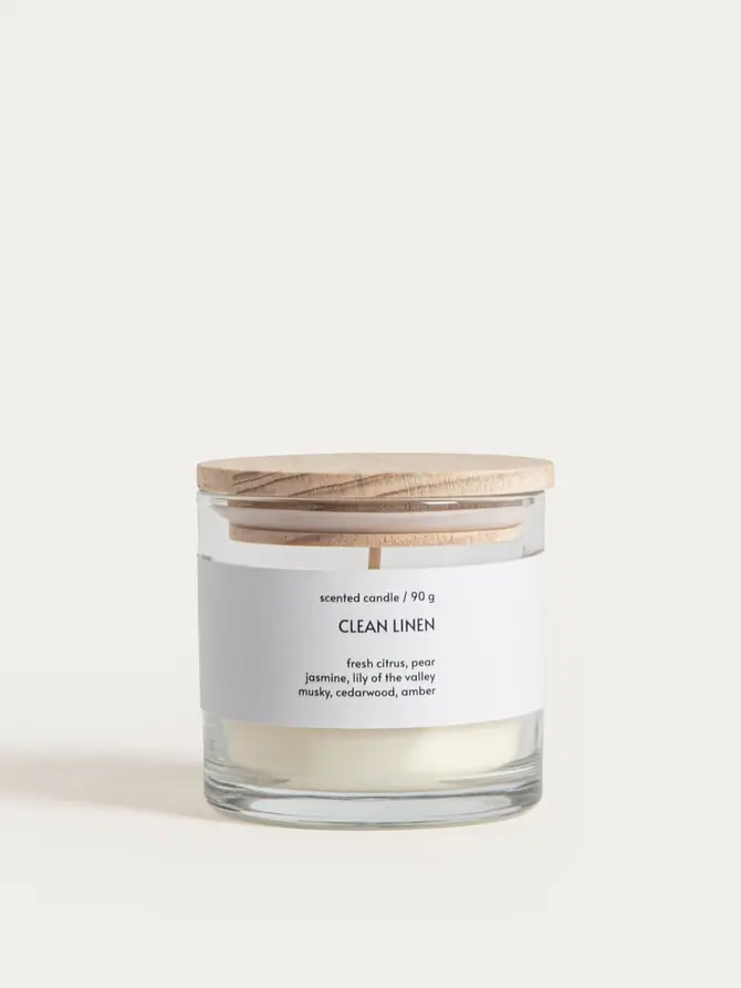 Świeca zapachowa ESSENTIAL Clean Linen 90 g