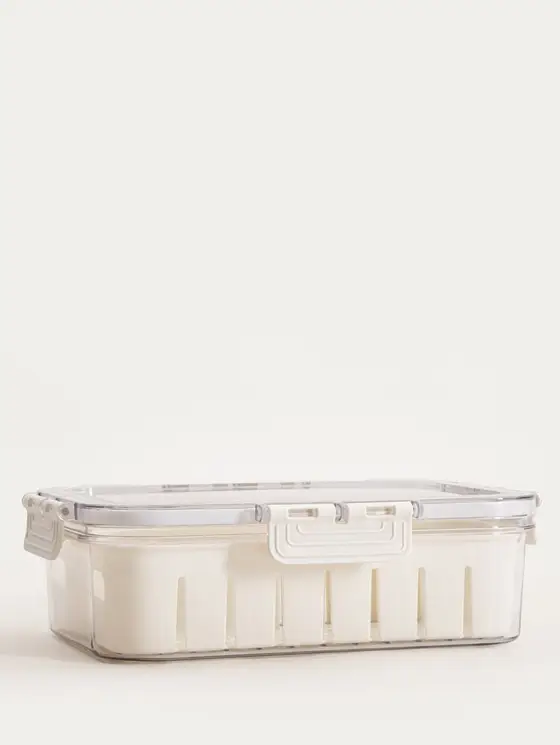 Pojemnik plastikowy GASPARI z koszykami prostokątny 24x17x7cm