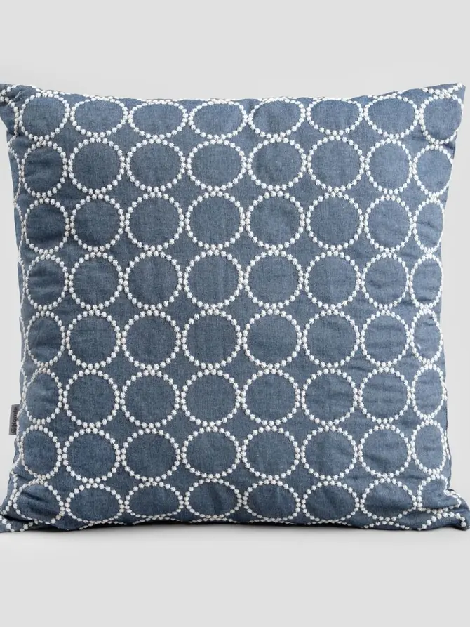 Poszewka DORNES z haftowanym wzorem 45x45 cm