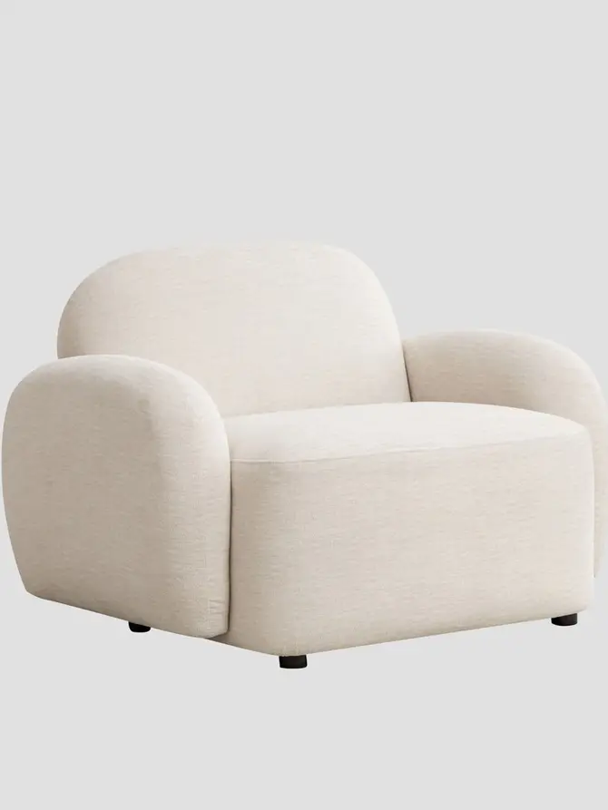 Fotel HELMI ecru 108x87x73 cm