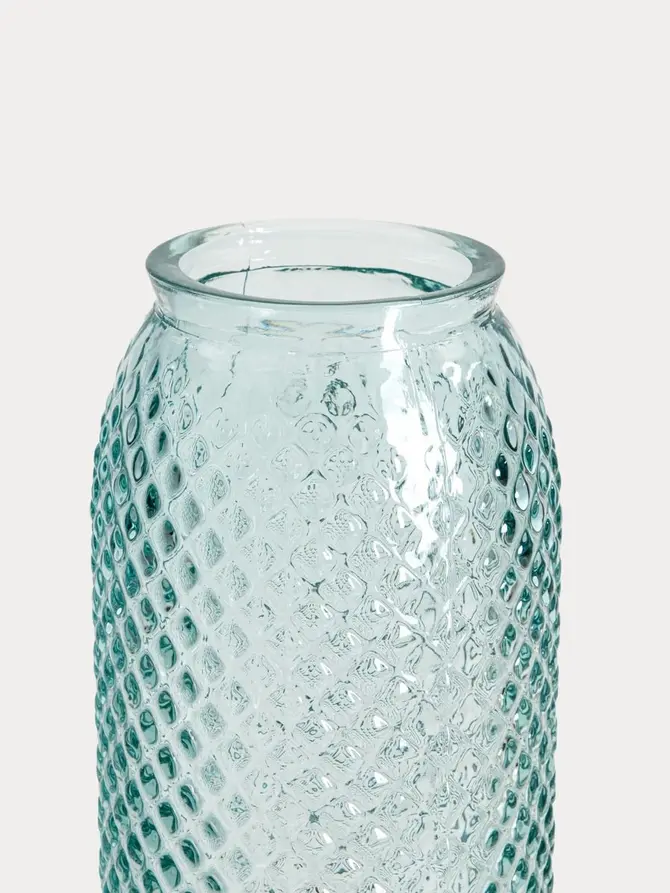 Wazon MIKKA transparentny ze szkła z recyklingu 45 cm