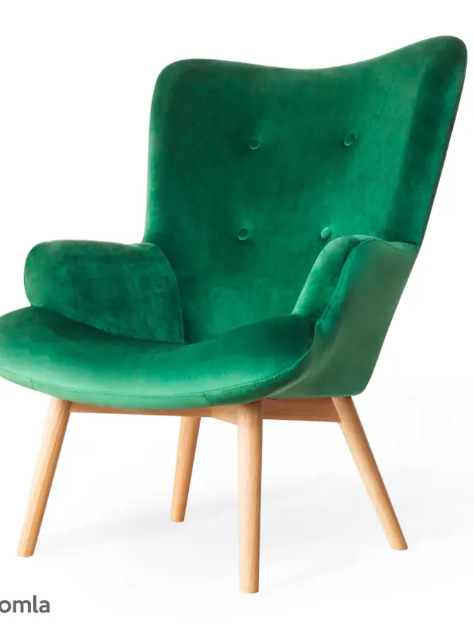Fotel ciemnozielony MOSS 70x95 cm ALL 921340