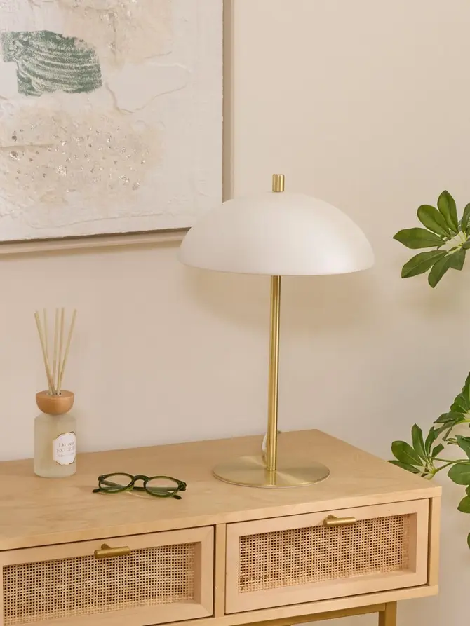 Lampa DELCIA biała 30x45 cm