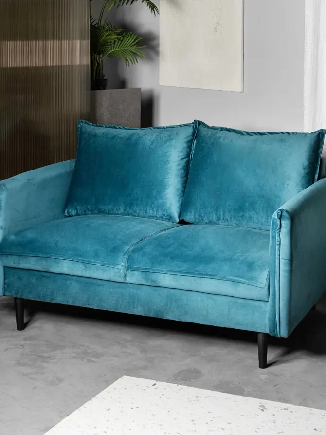 Sofa RUGG Sofa turkusowa 149x86x91 cm