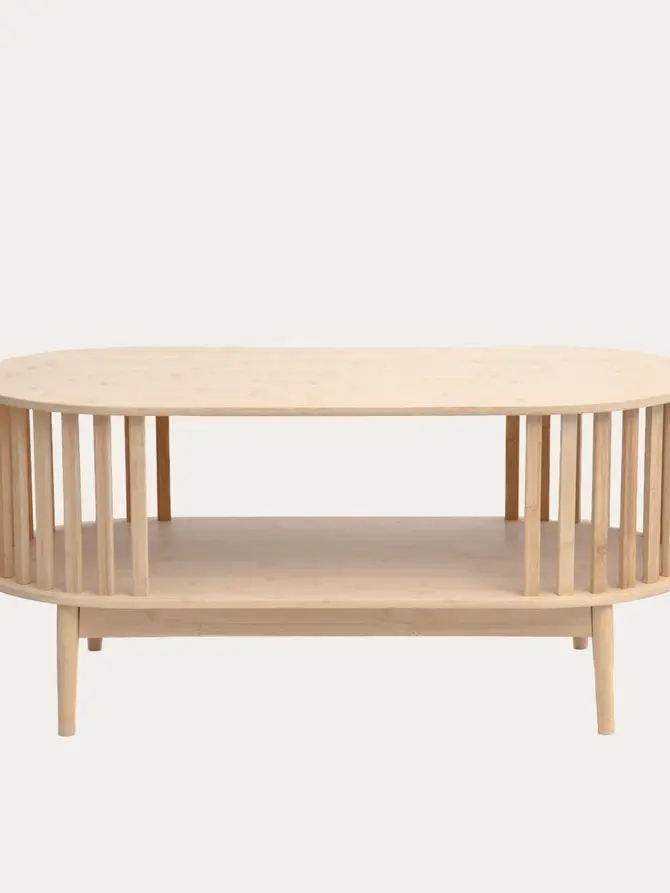 Stolik kawowy LEMN bambusowy 100x48x45 cm