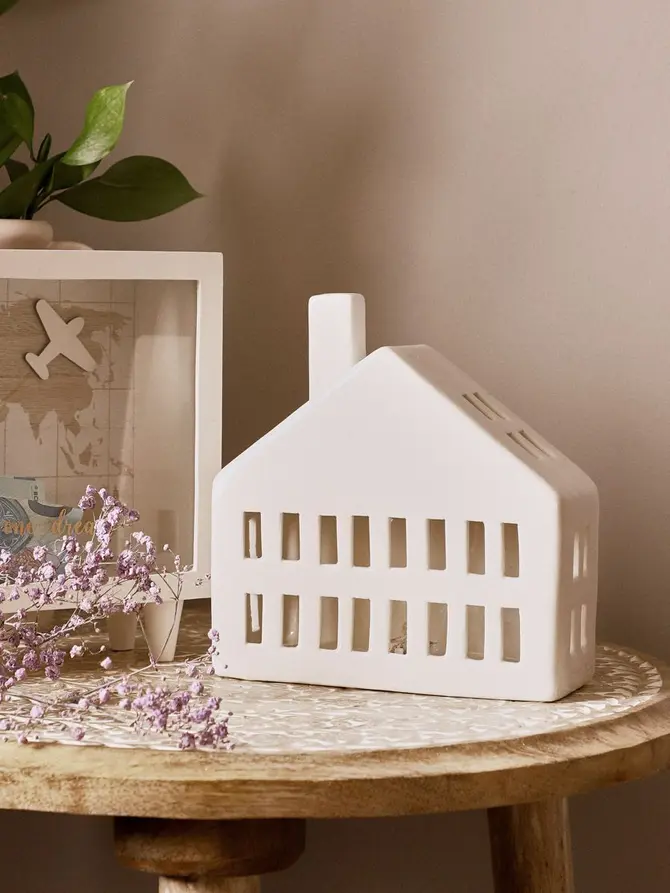 Domek LED COZY HOME ceramiczny 17x16x6 cm