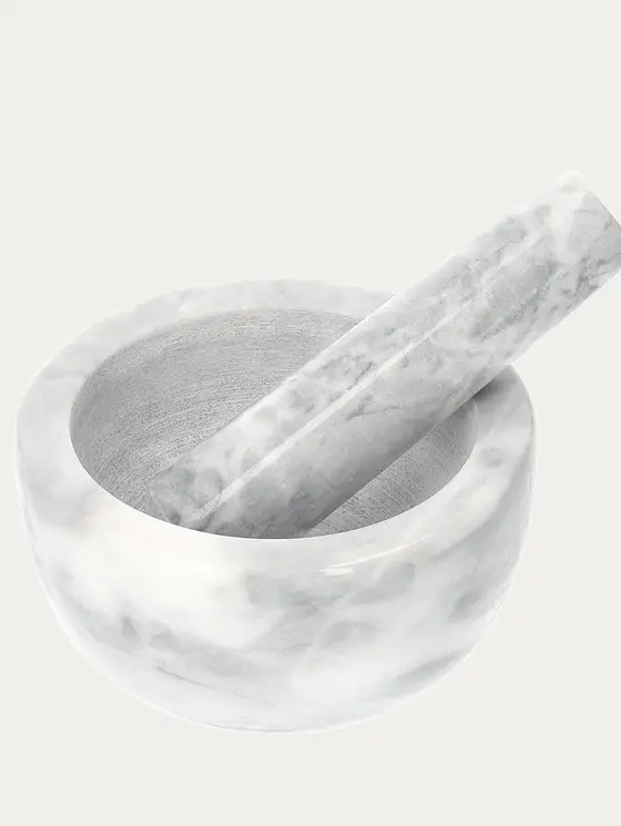 Moździerz MARBLE marmurowy biały 12 cm