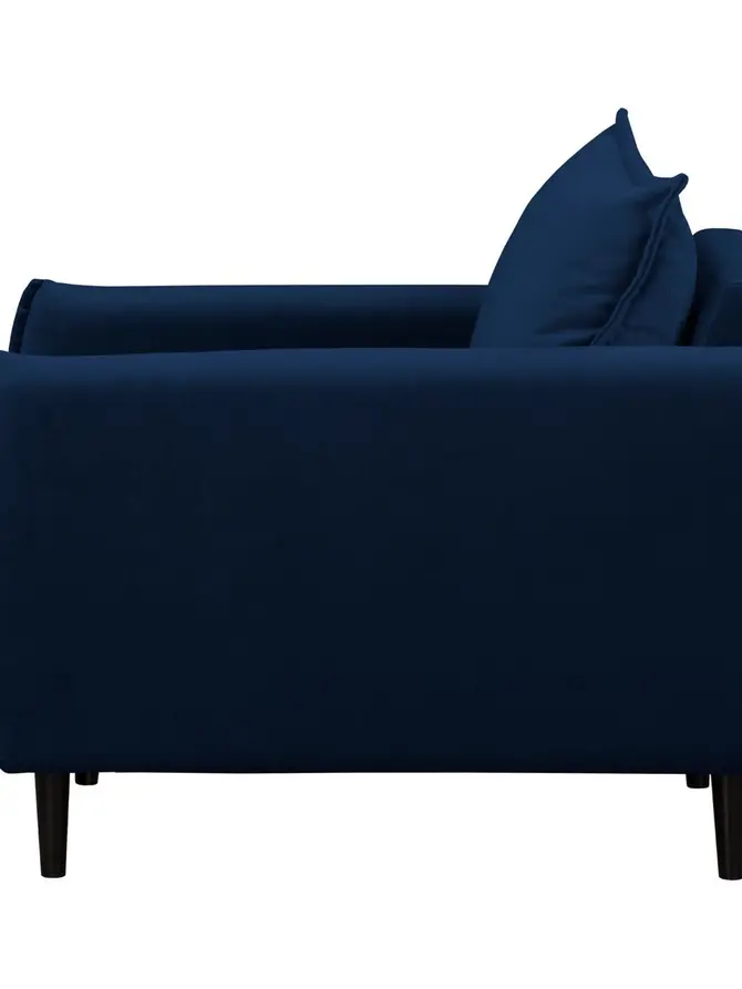 Fotel RUGG Fotel granatowy 99x86x91 cm
