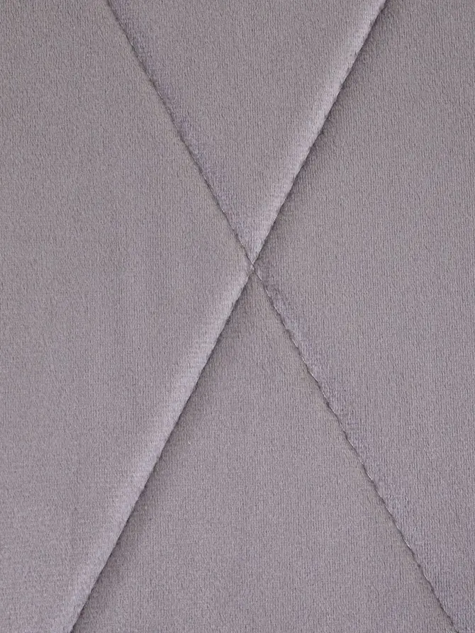 Krzesło FELLICE welurowe szare 56x61x86 cm