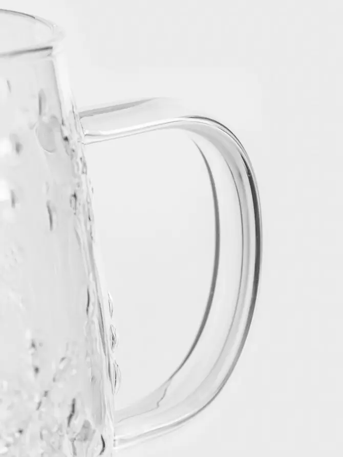 Szklanka ELDA z uchem wzorzysta 0,45 l