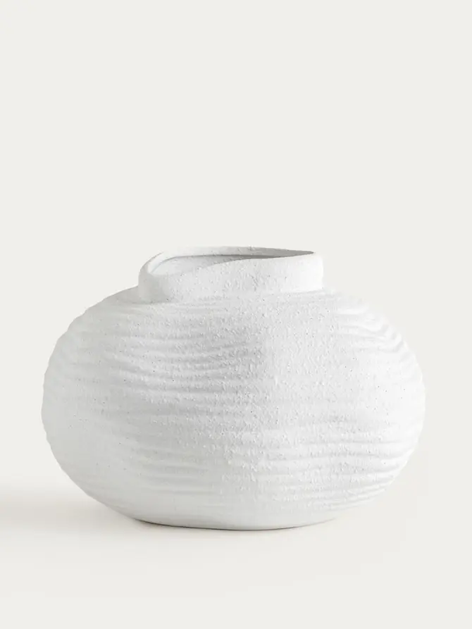 Wazon VIREO pękaty nieregularny ceramiczny 24x17 cm