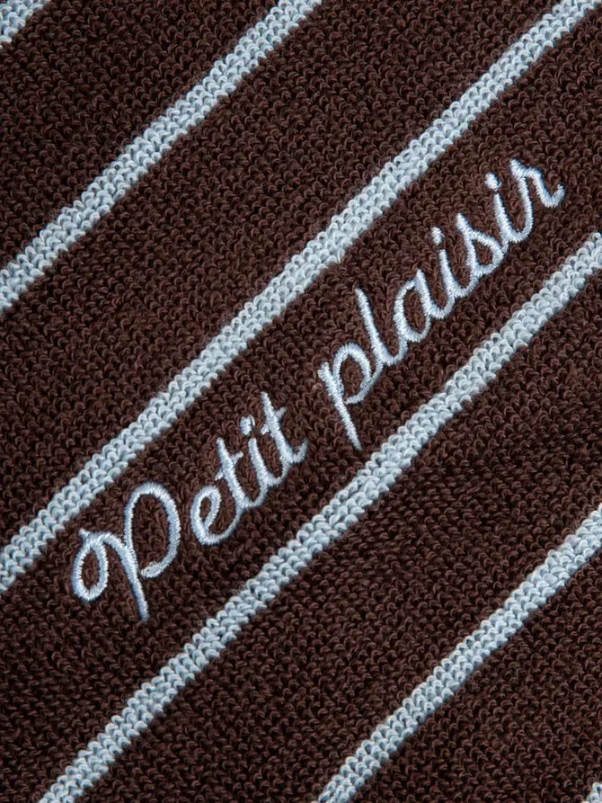 Szlafrok MON PARIS w niebieskie paski L/XL