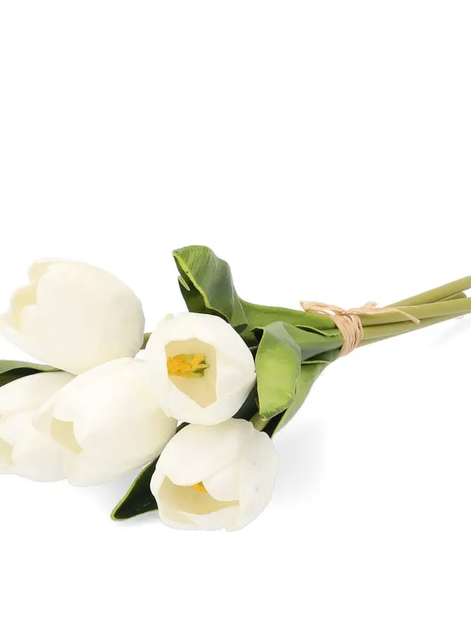 Kwiaty LITEN sztuczne tulipany białe 30 cm