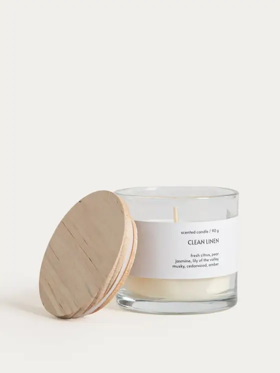 Świeca zapachowa ESSENTIAL Clean Linen 90 g
