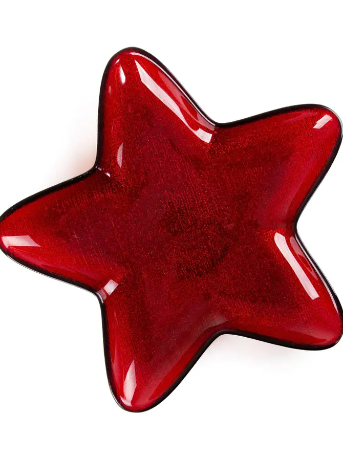 Talerz BLITS gwiazda czerwony S 30 cm